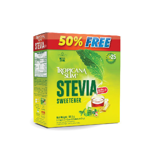 TROPICANA SLIM STEVIA SWEETENER WITH CHROMIUM